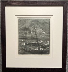 Pedro J. de Lemos - "Storm Trees" - Wood engraving - 8 3/4" x 7 1/2" - Plate: Signed with Pedro Lemos cartouche lower right
<br>Titled in pencil lower left
<br>Signed in pencil lower right